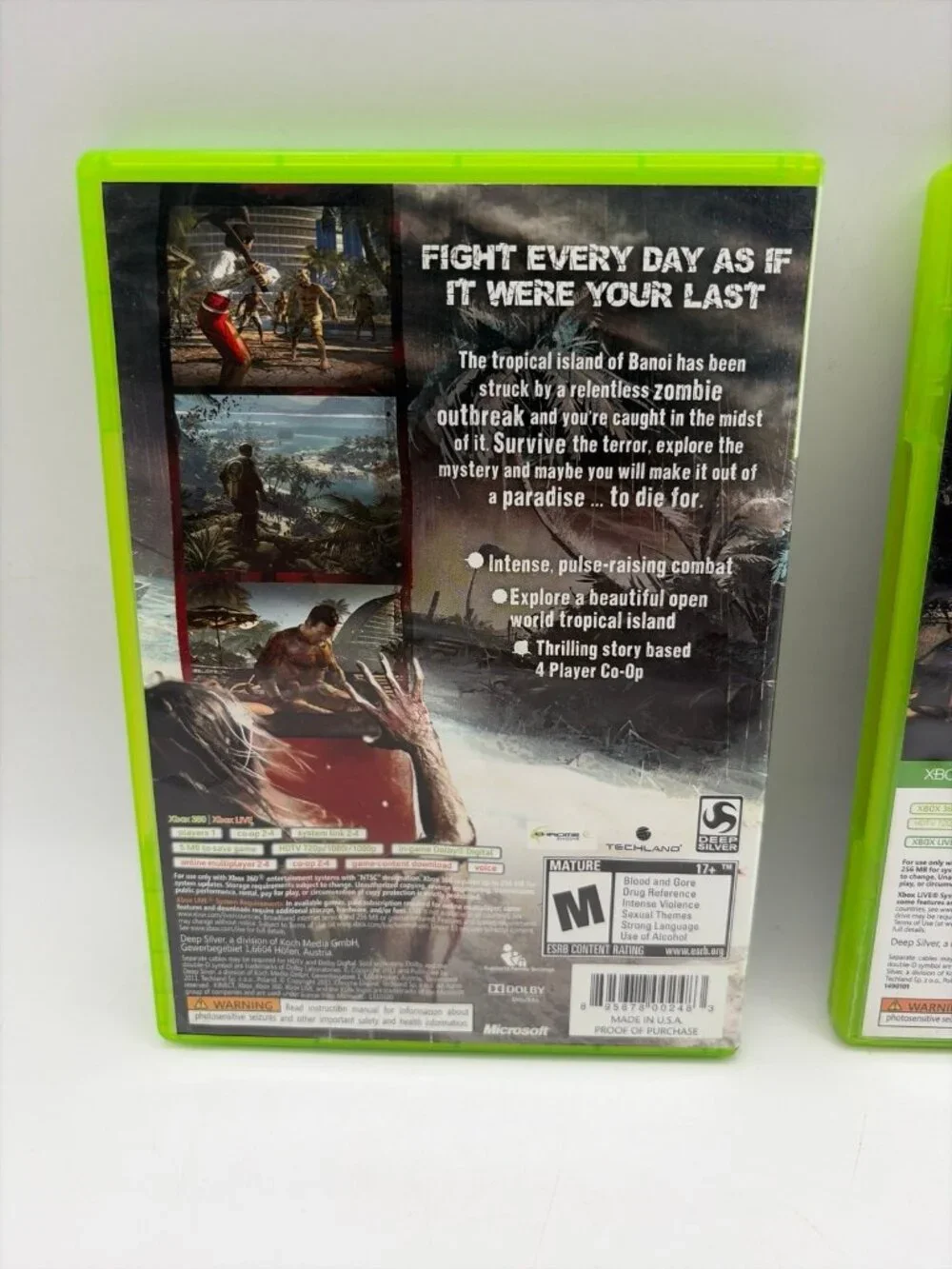 Dead Island & Dead Island Riptide Special Edition Microsoft Xbox 360 Tested Work